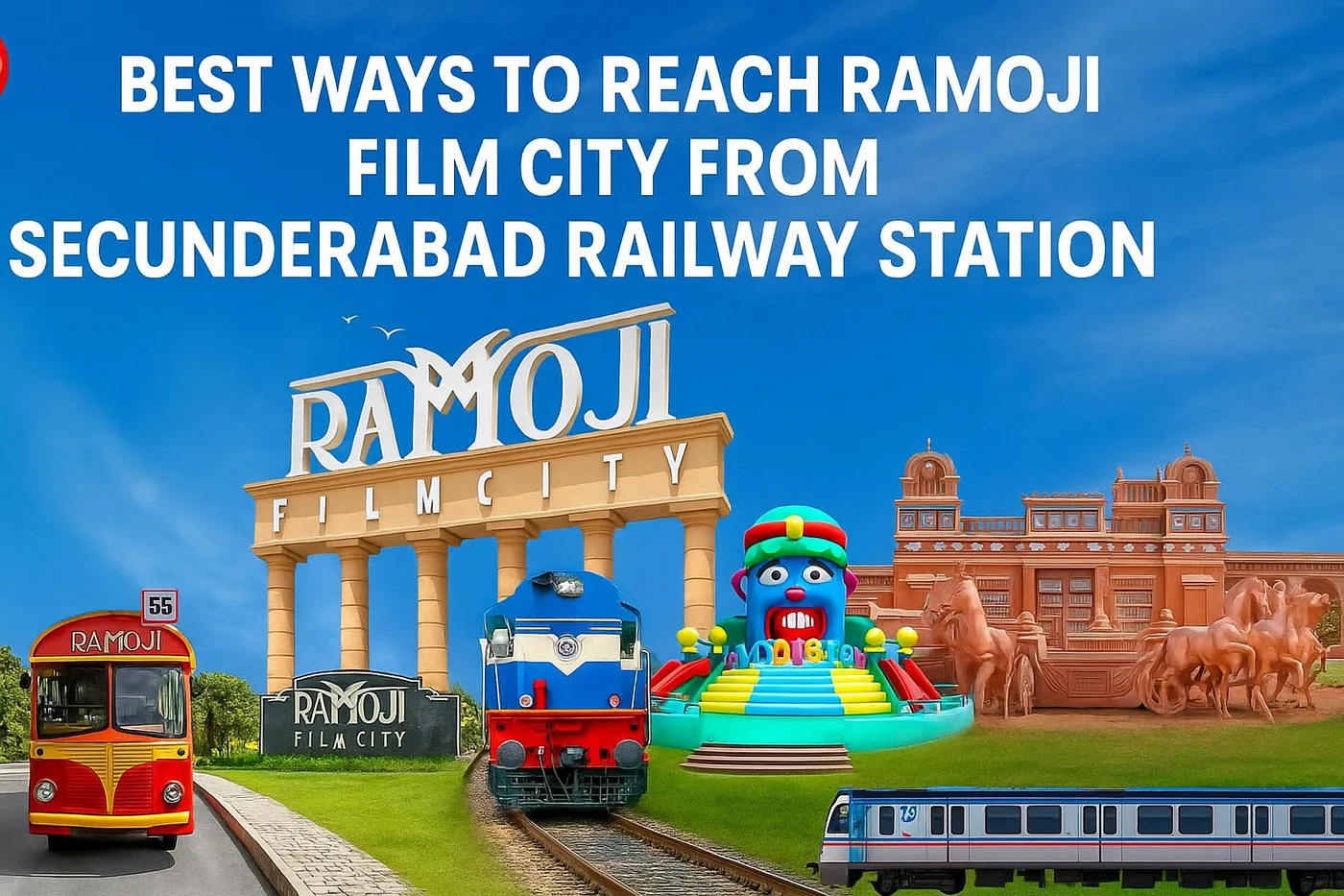 Best ways to reach Ramoji Film City from Secunderabad Railway Station